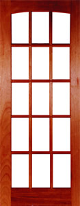 Dakota - Hardwood Veneered, glazed internal door