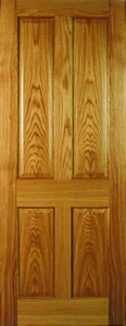 Colonial 4 panel - Oak Veneered Prefinished Flat Bead, internal door