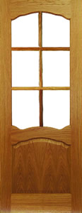 Riviera - Oak Veneered Prefinished Flat Bead, internal door