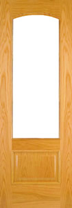 Alcudia RLV - Oak Veneered Prefinished, glazed internal door