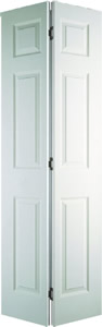 Internal door, Colonist Bi-Fold - White Woodgrain, interior door